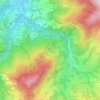 Mappa topografica Caprili, altitudine, rilievo