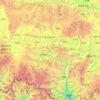 Mappa topografica 定日县 དིང་རི་རྫོང།, altitudine, rilievo