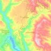 Mappa topografica Sadali, altitudine, rilievo