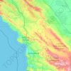 Mappa topografica San Luis Obispo County, altitudine, rilievo