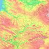 Mappa topografica Piccardia, altitudine, rilievo