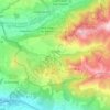 Mappa topografica Ancelle, altitudine, rilievo