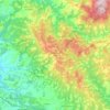 Mappa topografica Castellina in Chianti, altitudine, rilievo
