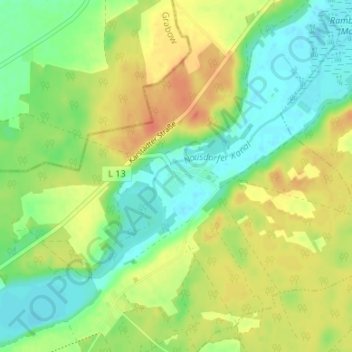 Mappa topografica Nausdorf, altitudine, rilievo