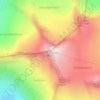 Mappa topografica Großvenediger, altitudine, rilievo