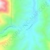 Mappa topografica Fouts Springs, altitudine, rilievo