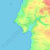 Mappa topografica Porsmoguer, altitudine, rilievo