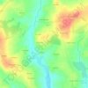 Mappa topografica Kerliou, altitudine, rilievo