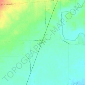Mappa topografica Rollo, altitudine, rilievo