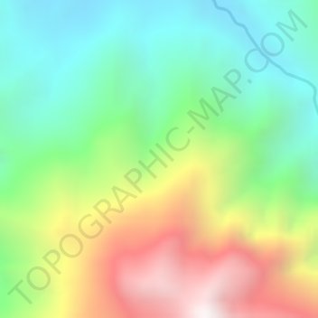Mappa topografica Choco, altitudine, rilievo