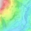 Mappa topografica Bonnafoux, altitudine, rilievo