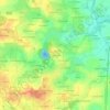 Mappa topografica La Gaudière, altitudine, rilievo