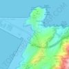Mappa topografica O Monte do Lobo, altitudine, rilievo