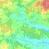 Mappa topografica Gagnole, altitudine, rilievo