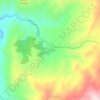 Mappa topografica Cincelada, altitudine, rilievo