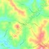 Mappa topografica Pipers Gap, altitudine, rilievo