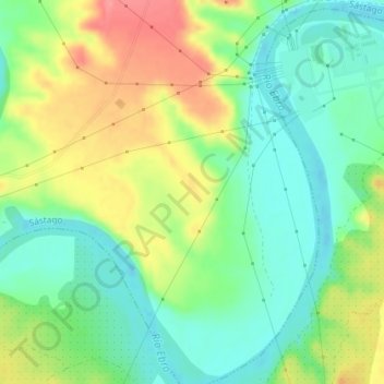 Mappa topografica Gertusa, altitudine, rilievo