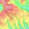 Mappa topografica Great Hampden, altitudine, rilievo