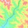 Mappa topografica 寨根乡, altitudine, rilievo