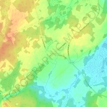 Mappa topografica Toledo, altitudine, rilievo