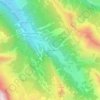 Mappa topografica La Cime du Mélezet, altitudine, rilievo