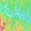 Mappa topografica 高坝店镇, altitudine, rilievo