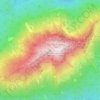Mappa topografica Ötscher, altitudine, rilievo