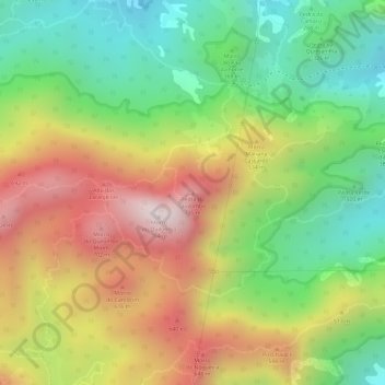 Mappa topografica Pedra do Quilombo, altitudine, rilievo