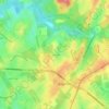 Mappa topografica Hickory Hills, altitudine, rilievo