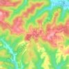 Mappa topografica Spring Mountain, altitudine, rilievo