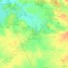 Mappa topografica Les Roches Baritaud, altitudine, rilievo