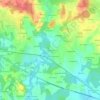 Mappa topografica Kerguéro, altitudine, rilievo