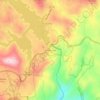 Mappa topografica Toxaway Falls, altitudine, rilievo