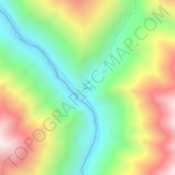 Mappa topografica Gayk, altitudine, rilievo