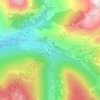 Mappa topografica Tredós, altitudine, rilievo