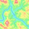 Mappa topografica Relief, altitudine, rilievo