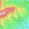 Mappa topografica Peyrieux, altitudine, rilievo