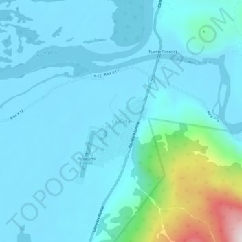 Mappa topografica La Junta, altitudine, rilievo