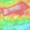 Mappa topografica Zedras/Sodraževa, altitudine, rilievo