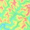 Mappa topografica Bonnyman, altitudine, rilievo