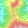 Mappa topografica Passo del Cerro, altitudine, rilievo