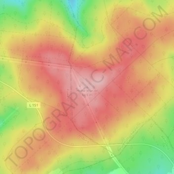 Mappa topografica Hohe Wurzel, altitudine, rilievo