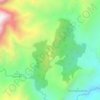 Mappa topografica Morcote, altitudine, rilievo