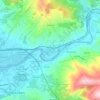 Mappa topografica San Jacopo al Girone, altitudine, rilievo