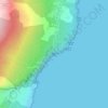 Mappa topografica Quai au Bois, altitudine, rilievo