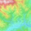 Mappa topografica Toissieu, altitudine, rilievo