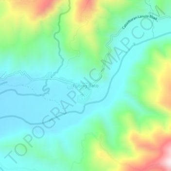 Mappa topografica Puting Bato, altitudine, rilievo