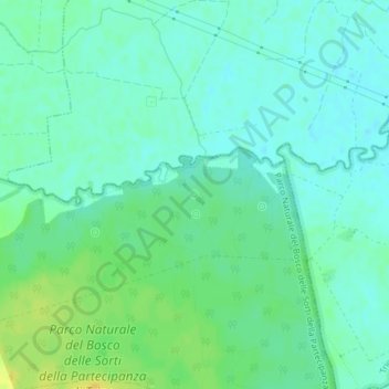 Mappa topografica Fontana dello Zolfo, altitudine, rilievo