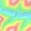Mappa topografica Cascada Manto de la Novia, altitudine, rilievo