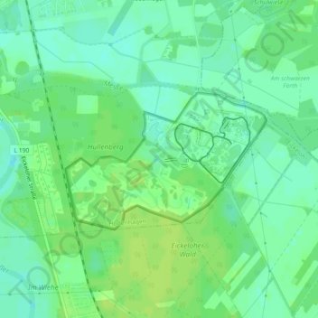 Mappa topografica Ostafrika, altitudine, rilievo
